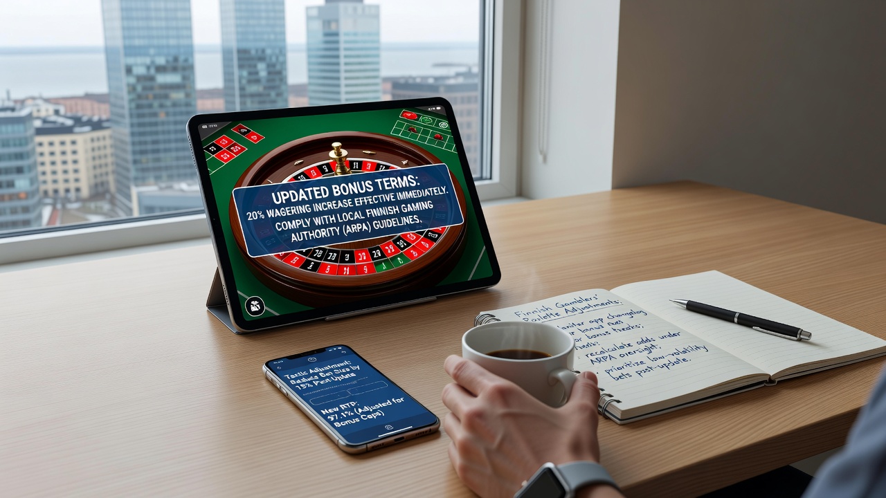 Mobile roulette gameplay demonstrating adjusted betting patterns after bonus term revisions