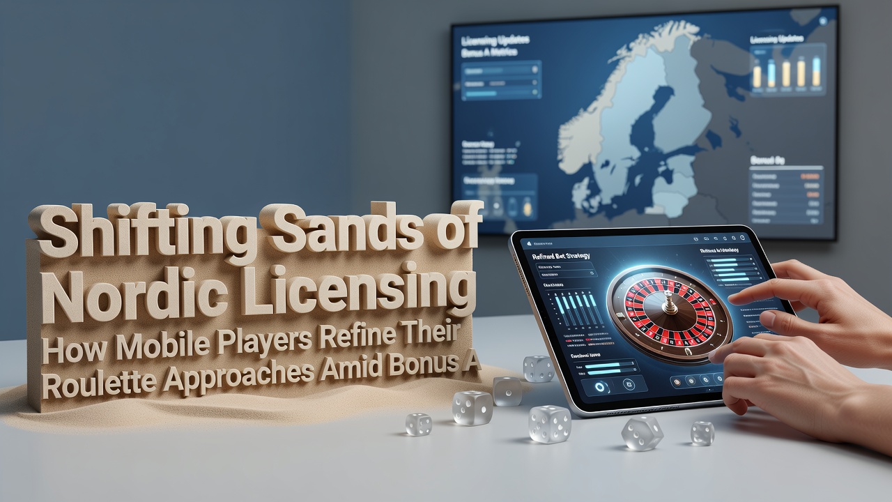 Analytics dashboard showing roulette variant usage trends on mobile devices under Nordic licensing changes